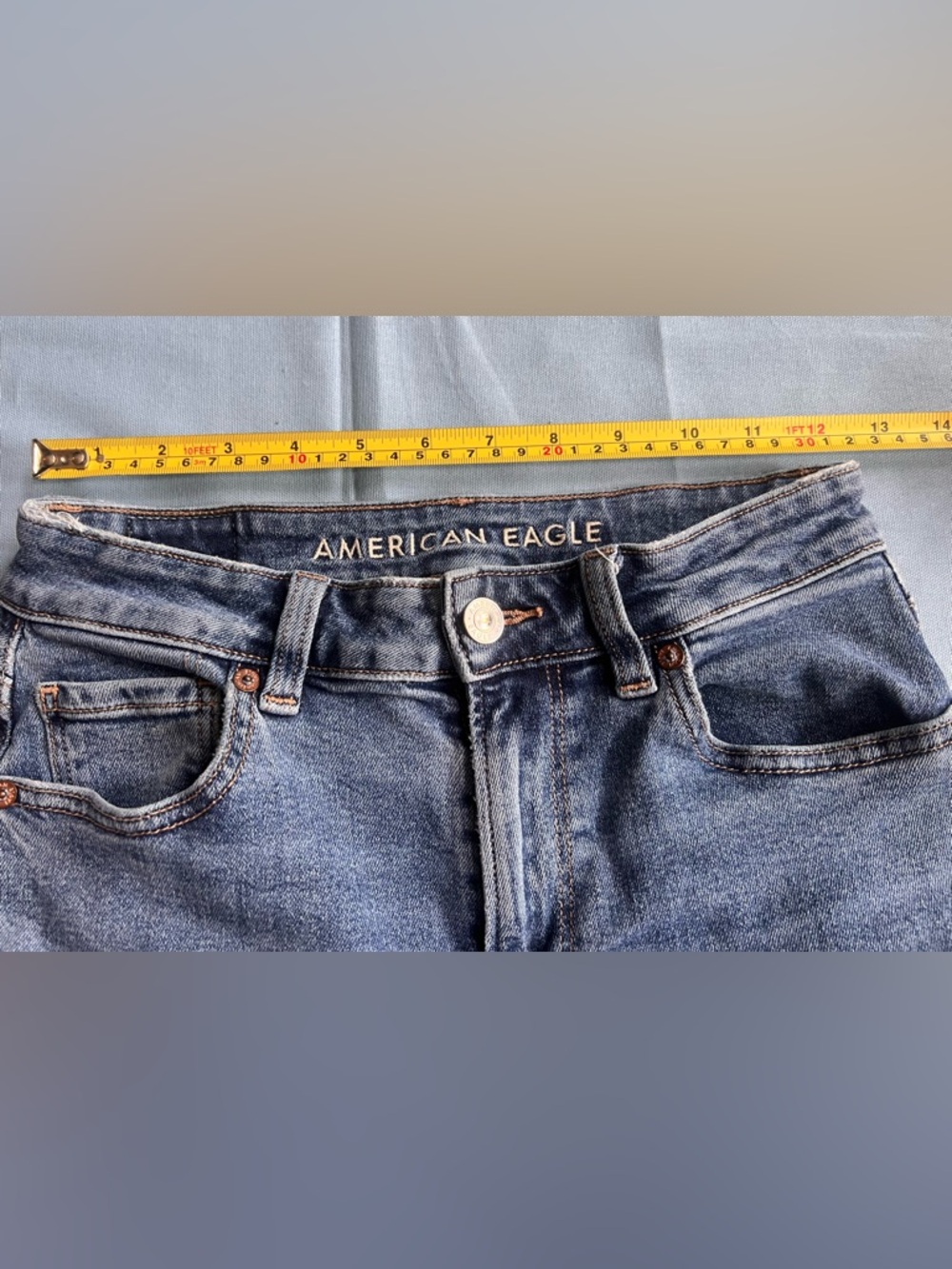 American Eagle Outfitters Womens Mom Skinny Jeans
Size 4L Dark Wash - Picture 4 of 8